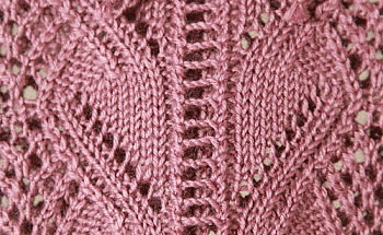 Ажурный пуловер - фрагмент