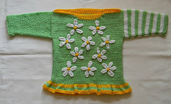 Детский комплект: кофточка (спинка).