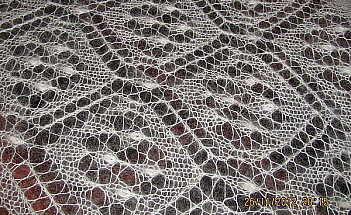 Шаль "Воздушная" (фрагмент).