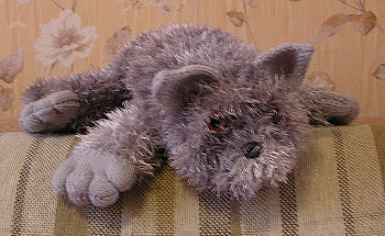 Кот из травки.