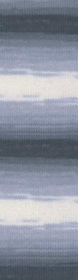 Пряжа BELLA BATIK Alize - (2905 - Белый, серый)