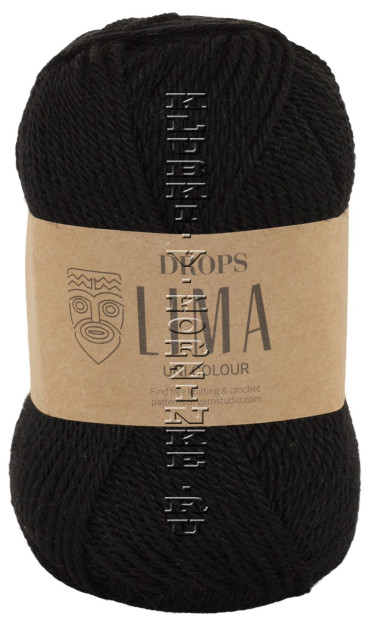 Пряжа Lima DROPS - (8903 - Черный)