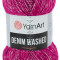 Пряжа YarnArt Denim Washed - (920 - Фуксия, белый)