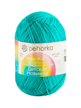 Пряжа Пехорка «Детская новинка» - (581 - Светло-изумрудный)