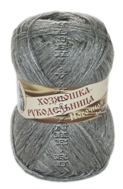 Пряжа Хозяюшка-рукодельница «Носочная добавка» (Светло-серый)