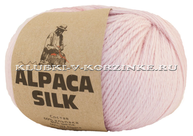 Пряжа Alpaca Silk (5763 - Св.розовый)
