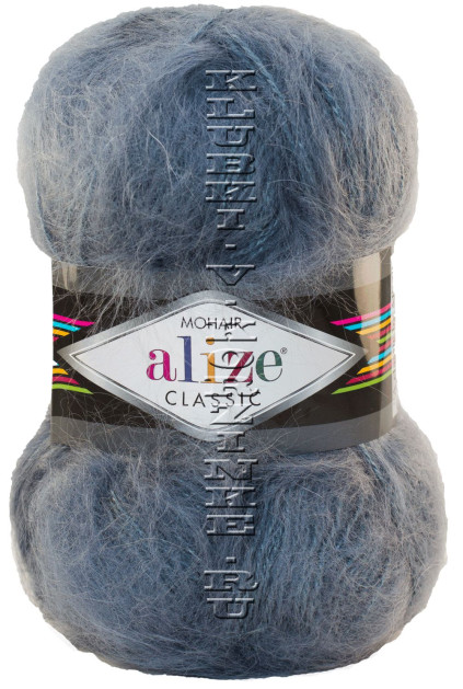  Пряжа Mohair Classic New Alize - (87 - Средне-серый)