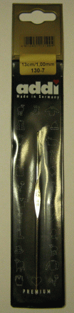 Крючок вязальный ADDI экстратонкий, №1  13 см 