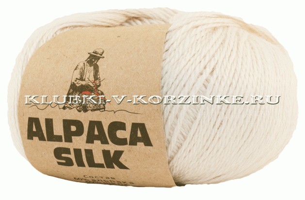 Пряжа Alpaca Silk (8927 - Экрю)