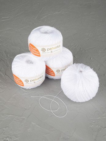 Пряжа Пехорка «Белое кружево» - (01 - Белый)