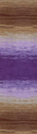 Пряжа ANGORA GOLD SIMLI BATIK Alize - (3929 - Коричневый, сиреневый, фиолетовый)