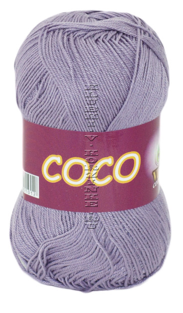 Пряжа VITA cotton &quot;COCO&quot; - (4334 - Тёмно - лиловый)