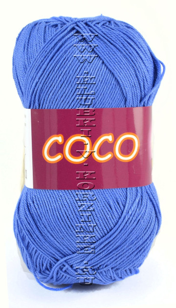 Пряжа VITA cotton "COCO" - (3879 - Темно-голубой)