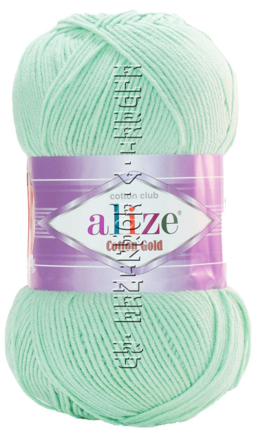 Пряжа COTTON GOLD Alize - (15 - Водяная зелень)