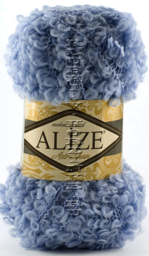 Пряжа Astrakhan Alize - (347 - Голубой) 100 г / 150 м82% шерсть, 12% мохер, 6% полиамид 