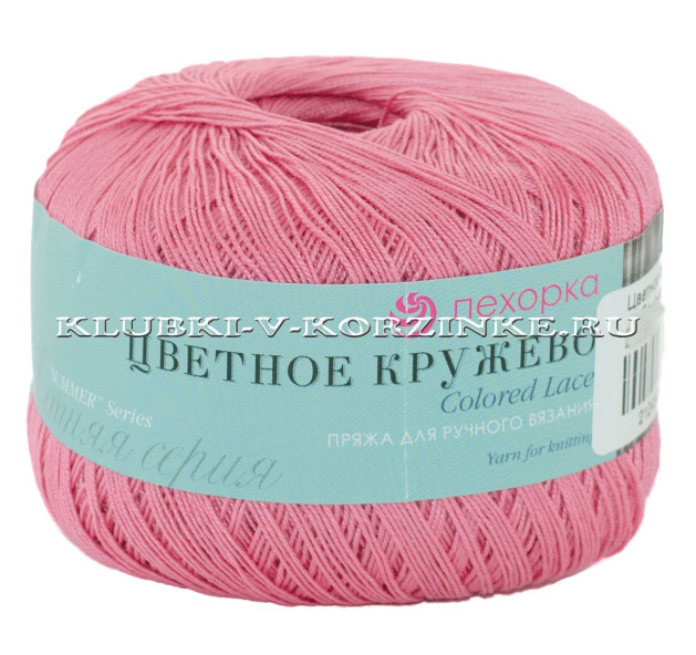Пряжа Пехорка «Цветное кружево» - (21 - Брусника)