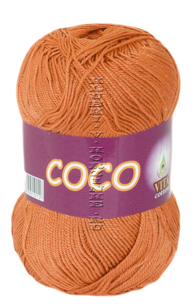 Пряжа VITA cotton "COCO" - (4336 - Терракот)