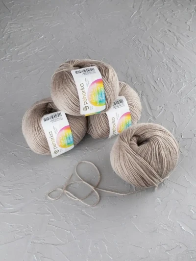 Пряжа Пехорка «Детский каприз» - (274 - Серобежевый)