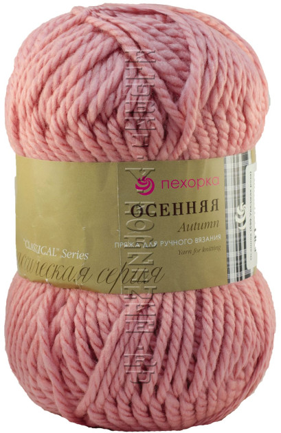 Пряжа Пехорка «Осенняя» - (599 - Увядшая роза)