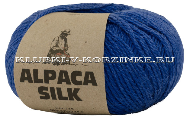 Пряжа Alpaca Silk (9240 - Сапфир)