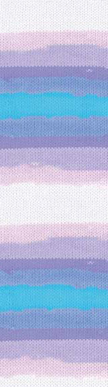 Пряжа BELLA BATIK Alize - (3677 - Голубой, бирюзовый, сиреневый)