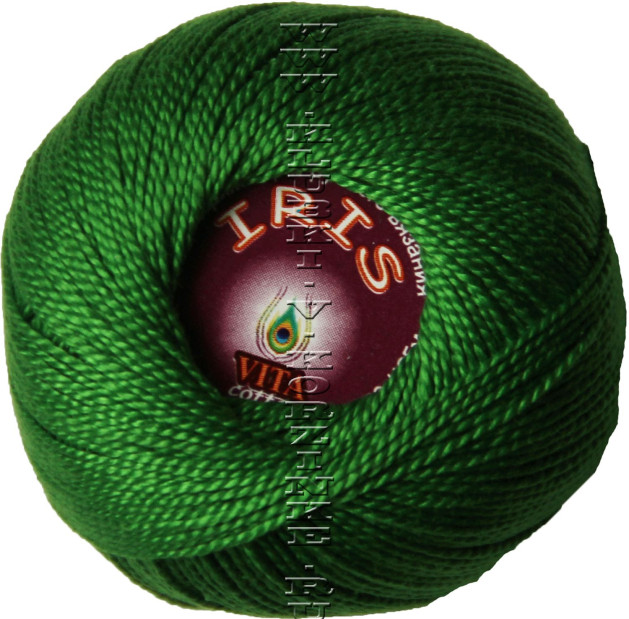 Пряжа VITA cotton IRIS - (2108 - Зеленый)