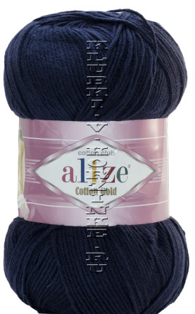 Пряжа COTTON GOLD Alize - (58 - Тёмно - синий)