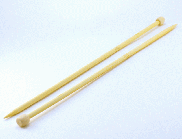 Спицы прямые бамбуковые №7, 35 см, 2шт. 