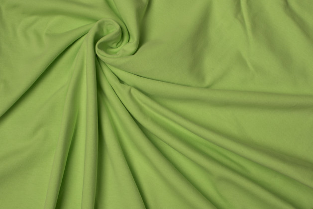 Ткань для шитья кулирная гладь отрез 140х200 см (016 - Зелёный лист)