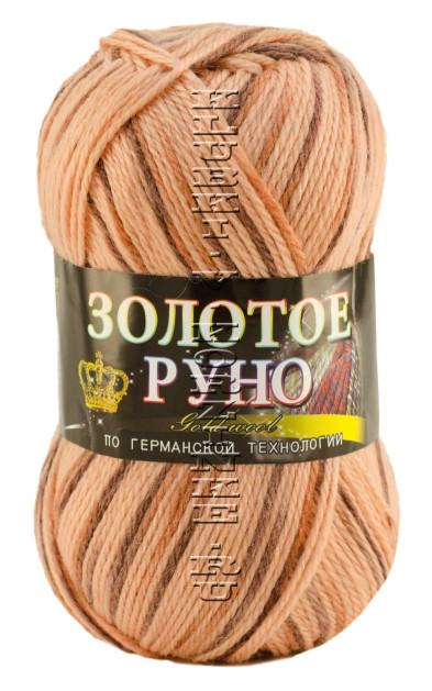 Пряжа «Золотое Руно» Color City - (30 - Беж, коричневый)
