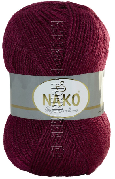 Пряжа Super Excellence Nako - (4123 - Малиновый щербет)