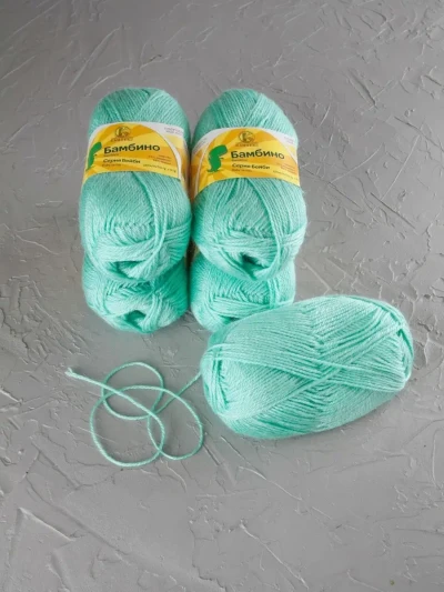 Пряжа Камтекс «Бамбино» - (025 - Мята)