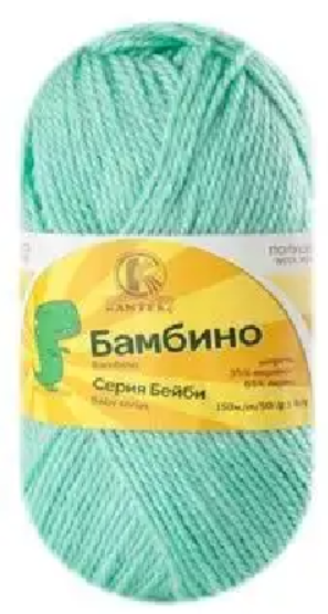 Пряжа Камтекс «Бамбино» - (025 - Мята)