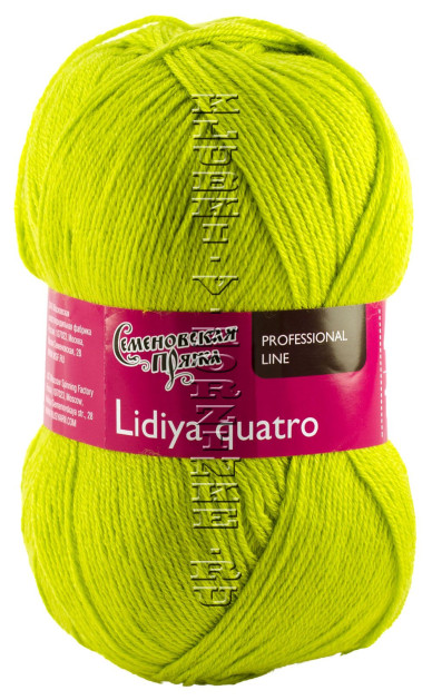 Пряжа Семеновская «Лидия ПШ кватро» - (345 - Липа)