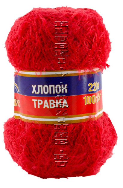 Пряжа Камтекс «Хлопок Травка» - (046 - Красный)