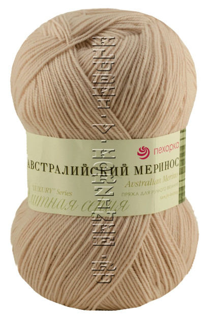 Пряжа Пехорка «Австралийский меринос» (374 - Розовый беж)