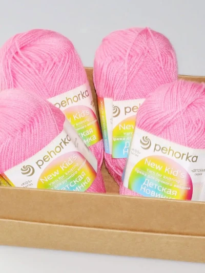 Пряжа Пехорка «Детская новинка» - (11 - Яр.розовый)
