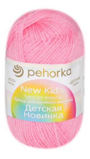 Пряжа Пехорка &quot;Детская новинка&quot; - (11 - Яр.розовый) 50 гр. / 200 м100% акрил высокообъемный