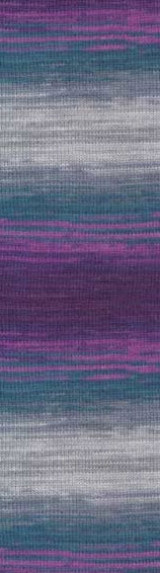 Пряжа ANGORA GOLD BATIK Alize - (3366 - Синий, серый, фиолетовый)