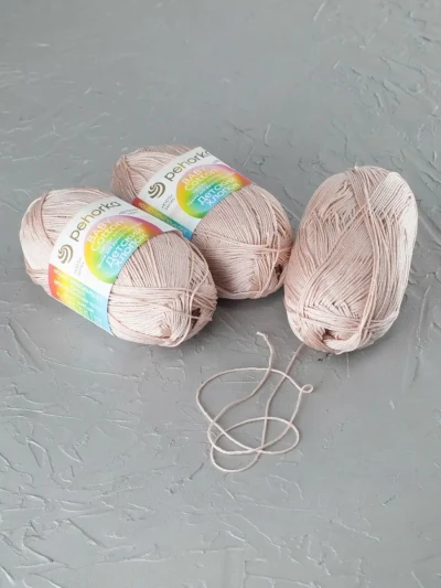 Пряжа Пехорка «Детский хлопок» - (03 - Св.бежевый)