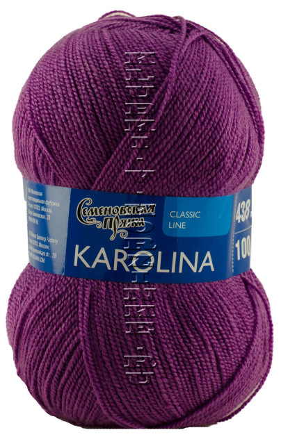 Пряжа Семеновская «Каролина» - (247 - Пурпурный)