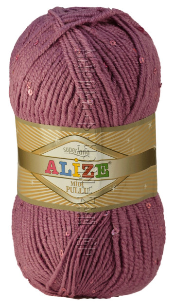 Пряжа Superlana Midi Pullu Alize - (28 - Ярко-сухая роза)