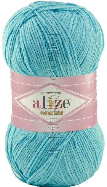 Пряжа COTTON GOLD Alize - (287 - Светло-бирюзовый)