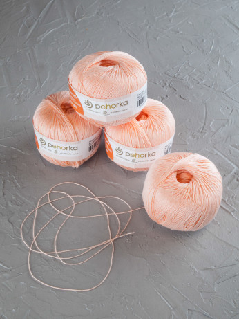 Пряжа Пехорка «Ажурная» - (68 - Чайная роза)