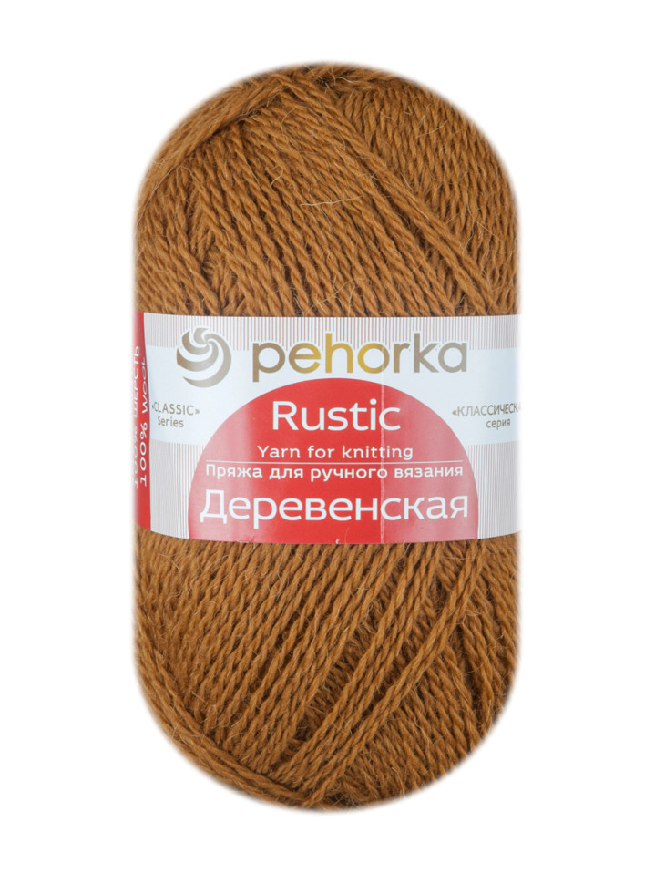 Пряжа Пехорка «Деревенская» - (44 - Золотистый)