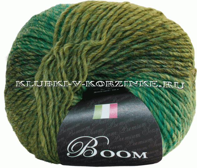 Пряжа Boom Seam - (58314 - Трава, изумруд, салатовый)