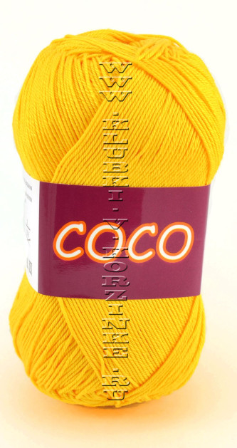 Пряжа VITA cotton "COCO" - (3863 - Желтый)