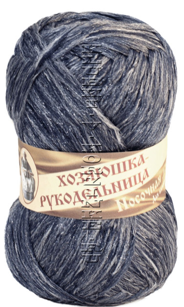 Пряжа Хозяюшка-рукодельница «Носочная добавка» (Синий)