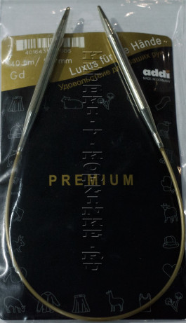 Спицы ADDI круговые супергладкие №6, 40 см