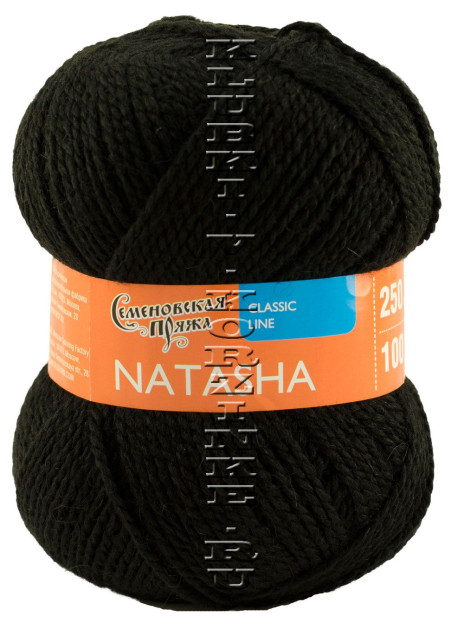 Пряжа Семеновская «Наташа» - (1 - Черный)